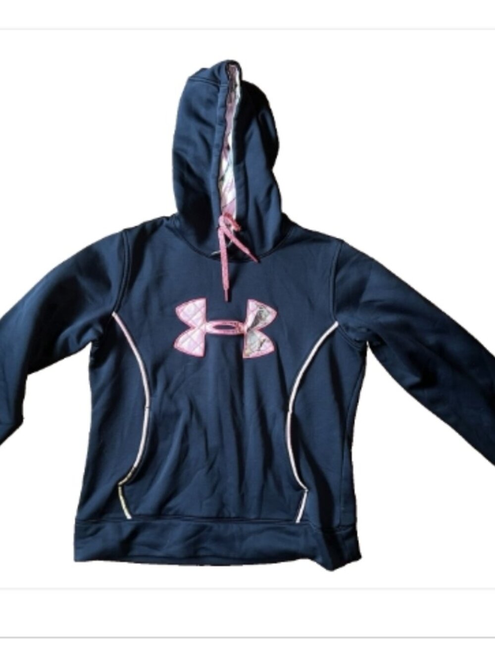 💗 Under Armour Pink Camo Logo Hoodie Size M💗